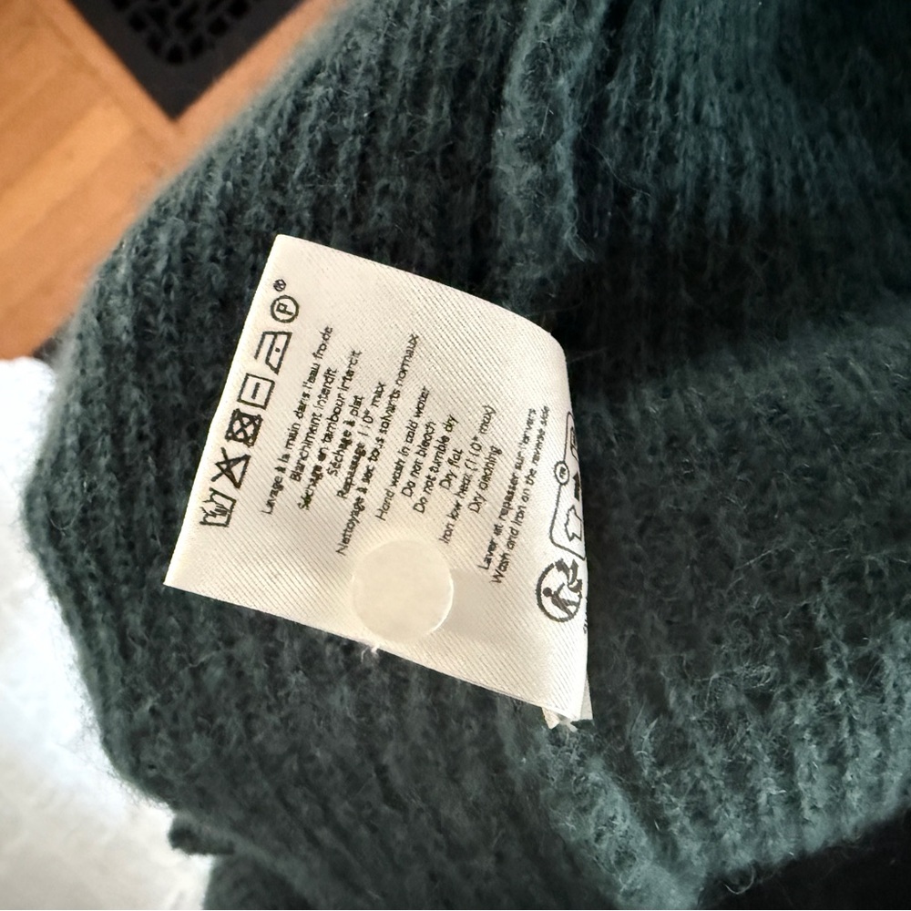 Sezane Teal Gaspard Cardigan - Picture 9 of 13